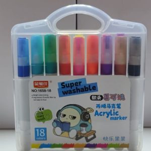Marcadores Acrylic Marker Super Washable x18