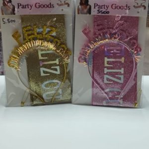 Vincha Feliz cumpleaños + Banda