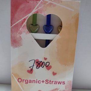 Bombillas orgánicas en forma de corazòn mas cepillito x 3